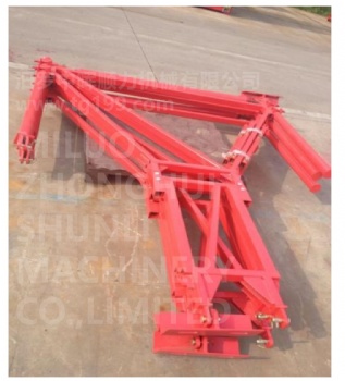 Construction ladder attached to wall